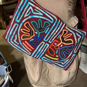 Hand stitched Kuna Mola Clutch